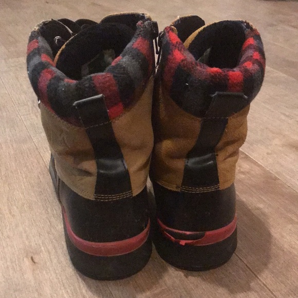 Cougar Totem boots plaid red brown - Picture 4 of 8